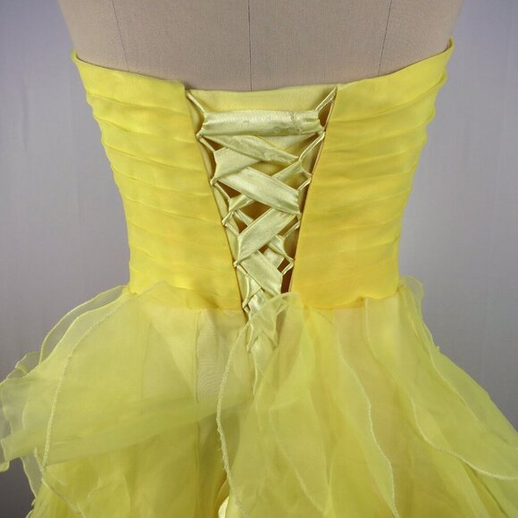 GRACE KARIN A Line Bridesmaid Dresses Long Prom Gown Size 8 Yellow - Picture 5 of 12